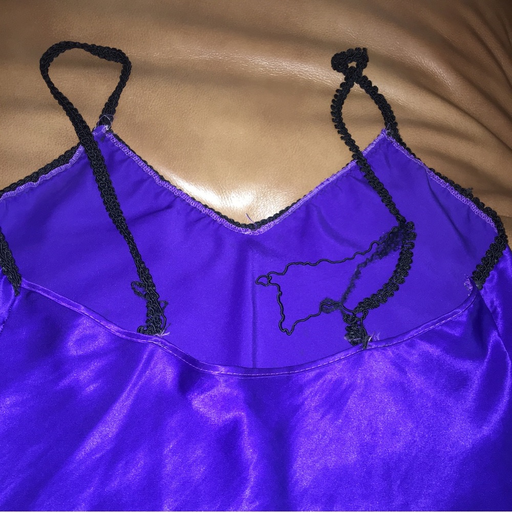 VTG Soft Moments New York Slip Nightie Nightgown Satin 100% polyester - Picture 6 of 8